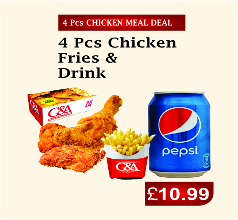 4 Pcs Chicken Meal