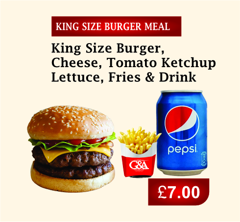 King Size Burger Meal