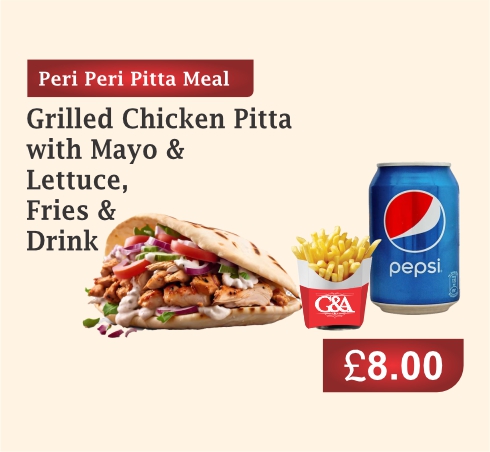 Peri Peri Pitta Meal