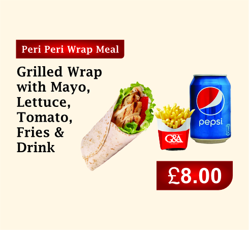 Peri Peri Wrap Meal