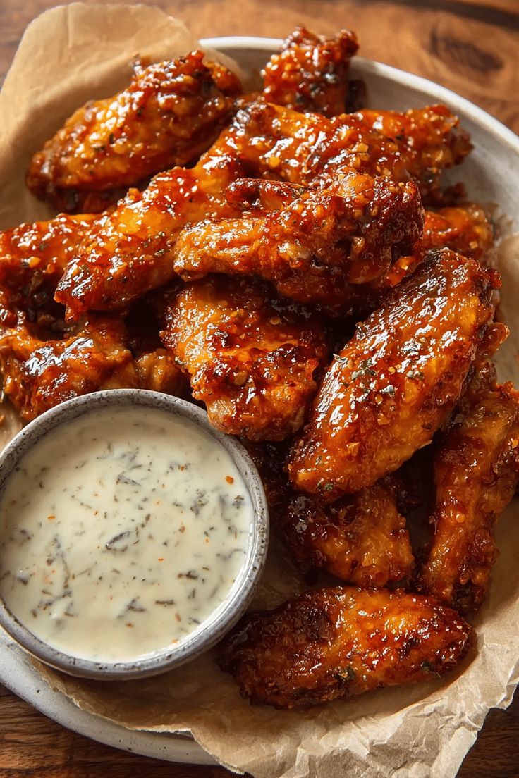 Hot Honey Garlic Wings