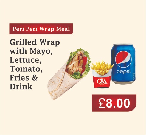 Peri Peri Wrap Meal