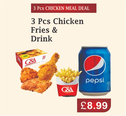 3 Pcs CHICKEN MEAL DEAL