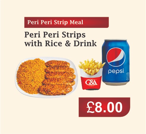 Peri Peri Strips Meal