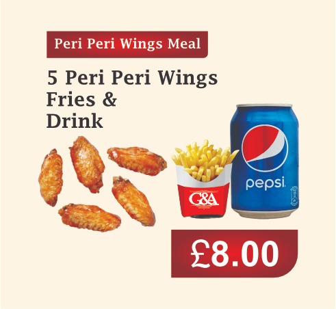 Peri Peri wings Meal