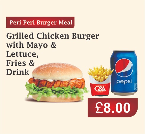 Peri Peri Burger Meal