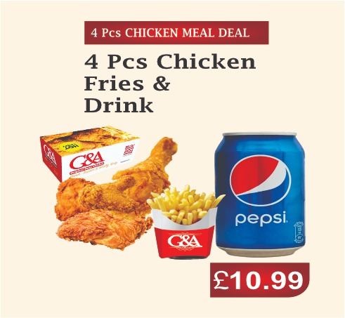 4 Pcs CHICKEN MEAL DEAL